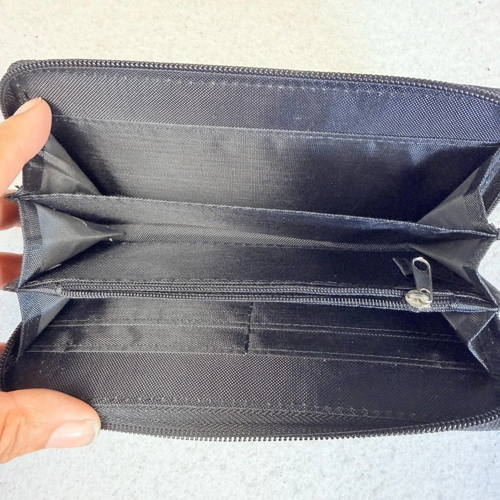 Helen‎ Rudin España Floral Zip Around Wallet Butterfly Travel Souvenir Organizer